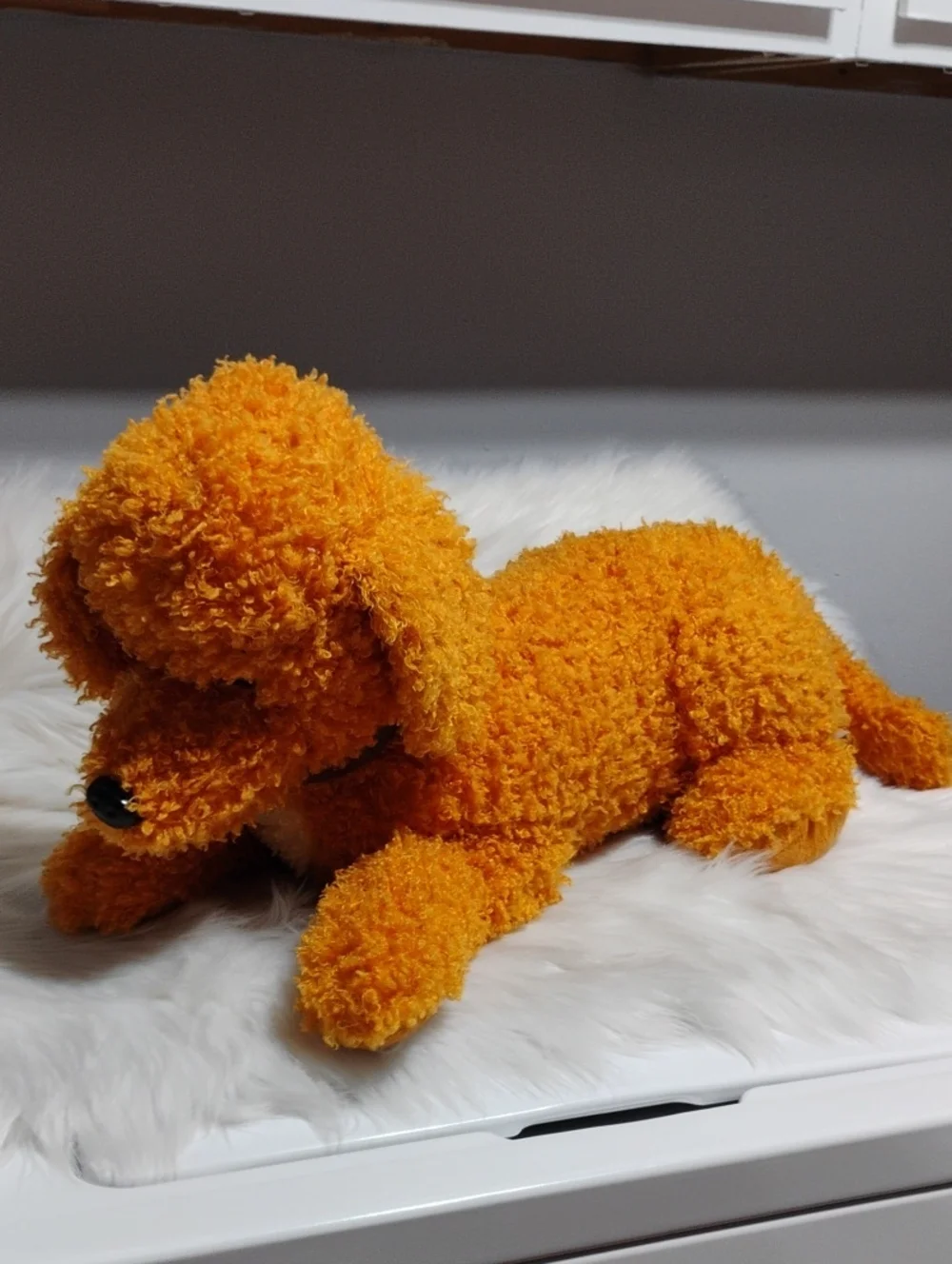 (C-70) Retired Disney Fancy Nancy Large Curly Plush Toy Poodle